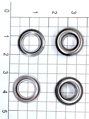  Люверсы №5 8мм сталь черный никель (уп 100 шт) "Proknopka"  ТриКатушки