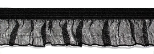  6214-25 черный резинка бельевая 25мм (намотка 144 ярда = 131,7 метра)  ТриКатушки