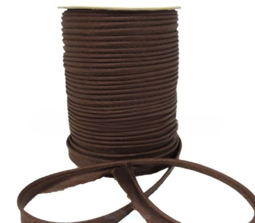  Кант атласный 12 мм 72 ярд. № 299 Коричневый  ТриКатушки