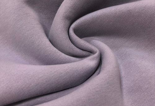  Ткань Футер 3-х нитка г/к с начесом 320гр.кв.м, 67% Хб+33% ПЭ, пенье, цв. Пыльная сирень IS  ТриКатушки