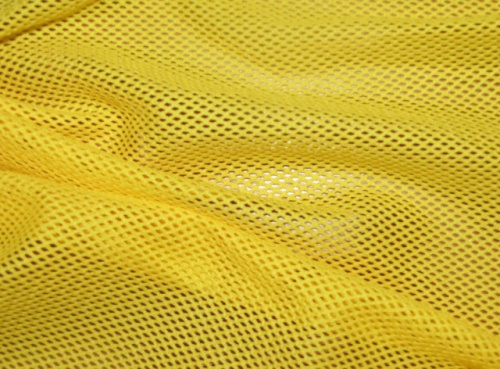  Ткань Сетка трикотажная (100 ПЭ, 70 гр/м2, ш. 1,5м) цв. Жёлтый 12  ТриКатушки