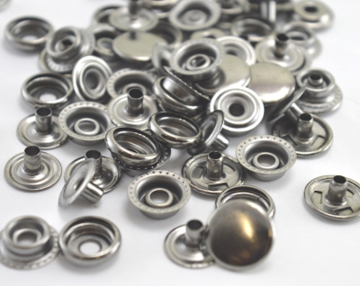  Кнопка 15мм №61 НЕРЖ. цв. ЧЕРНЫЙ никель (уп. 20 шт) ProKnopka  ТриКатушки