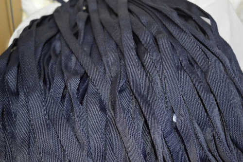  Шнур плоский полиэфирный 15мм (уп.100 м) цв 026 т.синий  ТриКатушки