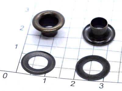  Люверсы №4 6мм НЕРЖ антик (уп 50 шт) "Proknopka"  ТриКатушки