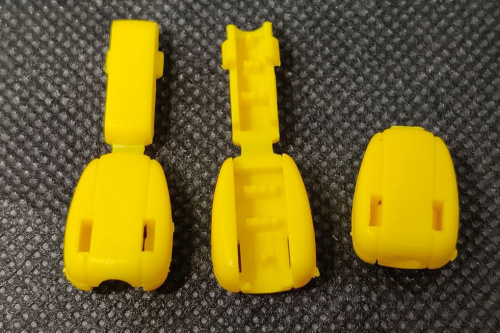  Концевик для шнура (Крокодильчик) 27101Н цв. Желтый (уп.50/500 шт)  ТриКатушки