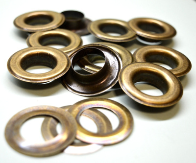  Люверсы Нержавейка  №26 12мм цв.Антик (уп 500 шт)STRONG  ТриКатушки