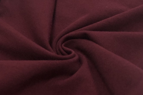  Ткань Кулирная гладь г/к с/л, 170гр.кв.м, 92% Хб + 8% лайкра, пенье, цв. Портвейн IS  ТриКатушки