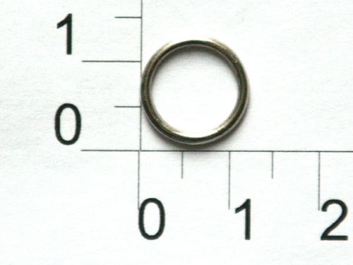  Кольцо для бюстгальтера металл 1000Н никель d=10мм (уп.50 шт.) "Proknopka"  ТриКатушки