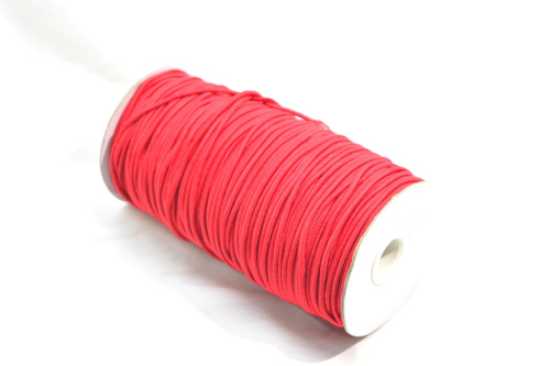  Резинка шляпная 2,5 мм №148 красный (уп. 5 ± 0,5 м)"ProKnopka"  ТриКатушки