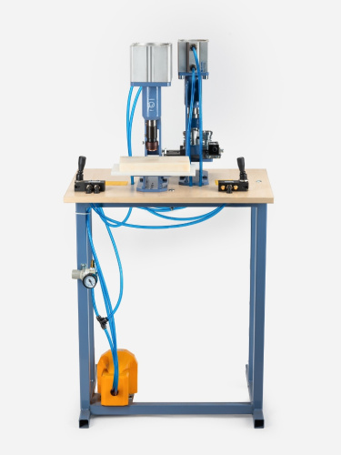  Пресс для обтяжки пуговиц Двойной ПНЕВМАТИЧЕСКИЙ со столом RM4 FP SET MIKRON   ТриКатушки