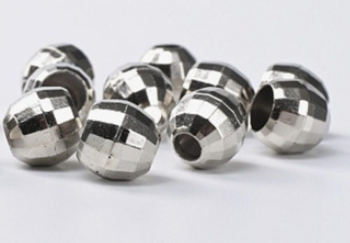  Наконечник для шнура (шар) арт.L2 цв.Никель (уп.50/500шт)  ТриКатушки