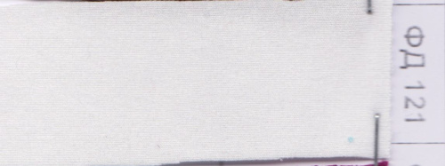  Ткань Футер 2-х нит. с лайкрой петля (ринг) цв. 121 молочный  ТриКатушки