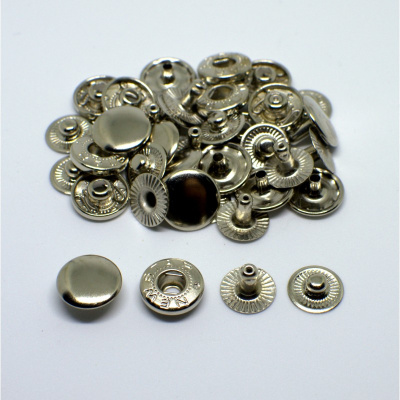  Кнопка Нержавеющие Альфа 15 мм Цв. Никель(уп.720шт),New Star  ТриКатушки