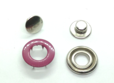  Розн.уп.Кнопка K-901 нержавеющая, D=17 мм, цв.Темно-Малиновый (уп.10 шт) Proknopka  ТриКатушки