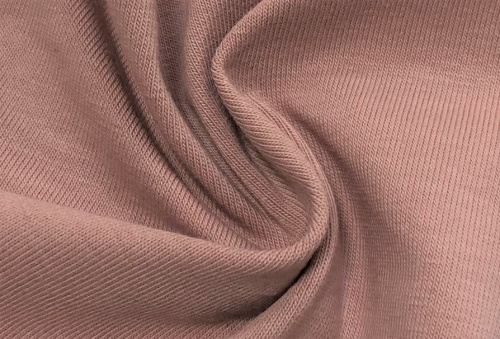  Ткань Кулирная гладь г/к с/л, 210гр.кв.м, 92% Хб + 8% лайкра, пенье, цв. Розовая дымка IS  ТриКатушки