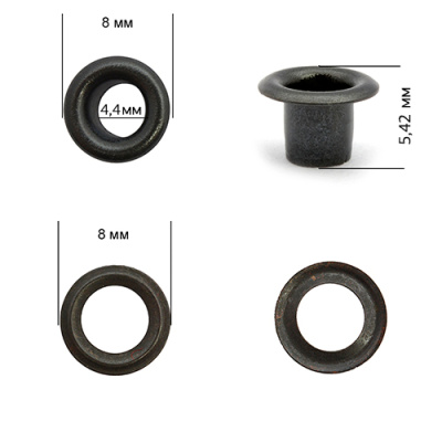  Люверсы №2 4мм сталь Оксид (уп 5000шт) NEW STAR  ТриКатушки