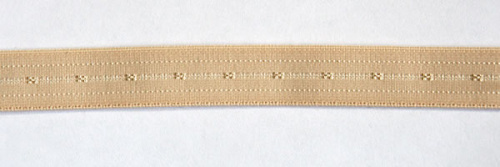  3078 бежевый Резинка для брителей 12мм (упаковка 50 метров)  ТриКатушки