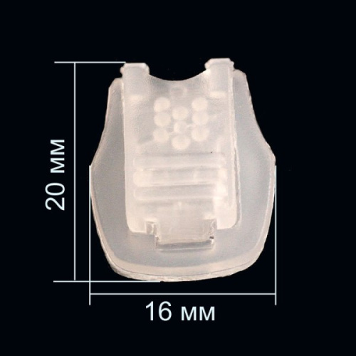  3054 прозрачный Концевик пластик (упаковка 200 штук)  ТриКатушки