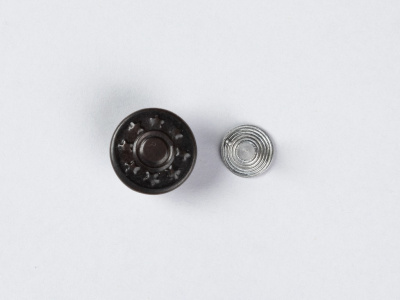  Джинсовая пуговица стабильная 14 мм - 8 звезд,(сталь) цв. оксид/1000шт  ТриКатушки
