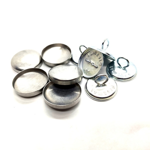  Заготовка для обтяжки пуговиц №36 (23мм) СТАЛЬ с увеличенным ушком(уп 10шт) "Proknopka"  ТриКатушки