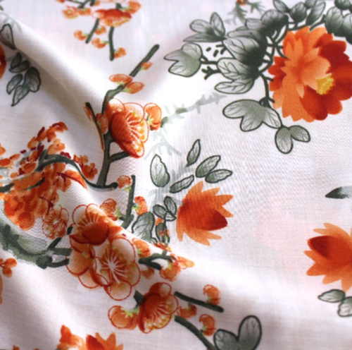  Ткань Вискоза принт арт. 2045 цв. 66  ТриКатушки