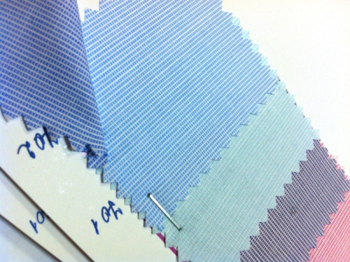  Ткань Сорочечная "клетка" мини 2072 (64 Пэ, 36 Вис; 190гр/мп, ш. 1.5м) цв. 701 светло-голубой  ТриКатушки