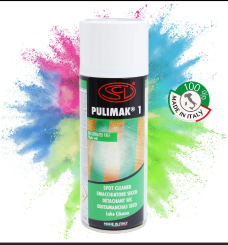  Спрей-пятновыводитель порошковый для тканей (упаковка 400мл) PULIMAK Siliconi  ТриКатушки
