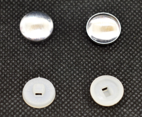  Заготовки для обтяжки пуговиц №24-15 мм белый(уп.20шт) "Proknopka"  ТриКатушки