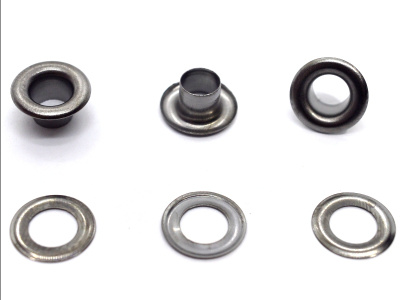  Люверсы №4 6мм НЕРЖ Черный никель (уп 50 шт) "Proknopka"  ТриКатушки