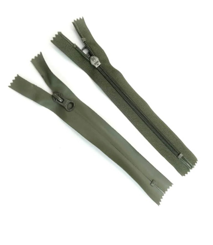  Молния витая (ВОДОНЕПРОНИЦ,) Т7 авт.,NEW-21 80 см разъём, №328 хаки, ( уп.50 шт.)  ТриКатушки