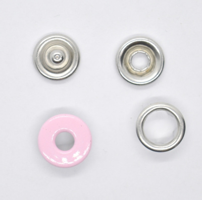  Кнопка трикотажная (бублик) 9,5 мм, цв.133 Св.Розовый/1440 шт  ТриКатушки