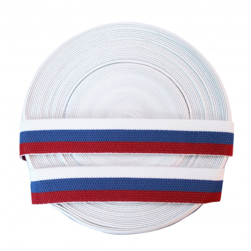  Резинка 60846 EkoflexТканая 40мм Support (25м) "Триколор"  ТриКатушки