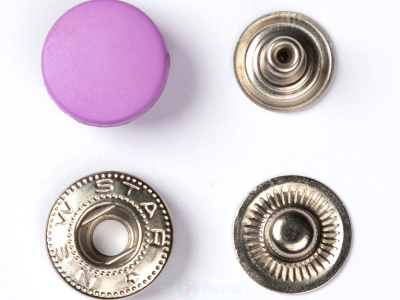  Пластиковая крышка (1 часть кнопки) 15мм цв.сирень 414 (уп 720шт)  ТриКатушки