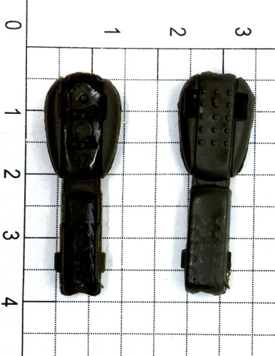  Концевик для шнура (Крокодильчик) №2 цв. Хаки (уп.50/500 шт)  ТриКатушки