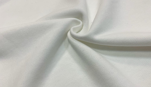  Ткань Футер 3-х нитка г/к петельный 320гр.кв.м, 80% Хб + 20% ПЭ, пенье, цв. Тофу IS  ТриКатушки