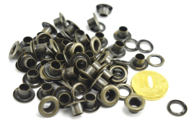  Люверсы №4 6мм нерж. Антик (уп 5000шт)  СТОРМ  ТриКатушки