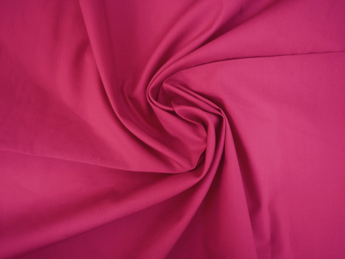  Ткань 2092 Поплин плательный цв. 207 розовый (фуксия)  ТриКатушки