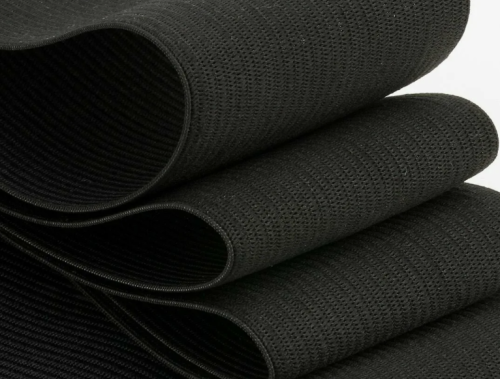  Резинка ткацкая 50мм, черная (рул.40м)  ТриКатушки