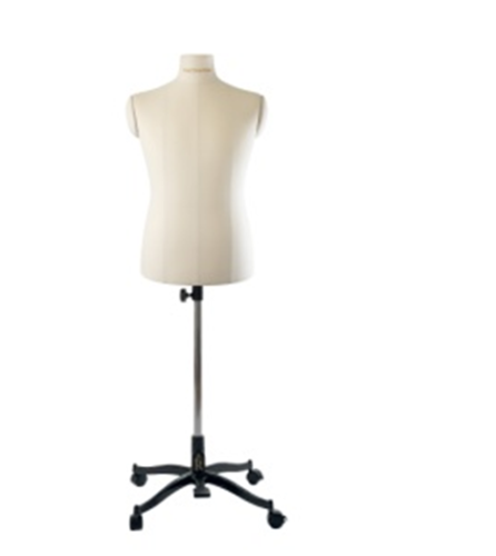  Манекен мужской Richard с подставкой "Милан" + плечевые сегменты цв. бежевый, 52-54 (один размер)  ТриКатушки