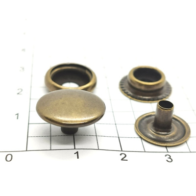  Кнопка 15мм №61 сталь цв. Антик (уп 720шт) Tals(Турция)  ТриКатушки