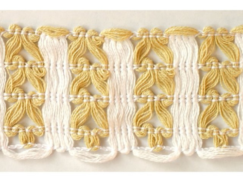  610- 2KJ тесьма декоративная ширина 50мм (упаковка 20 ярдов = 18,3 метра)  ТриКатушки