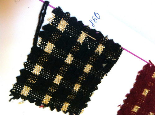  Ткань Костюмная 1069 под CHANEL клетка цв. 998  ТриКатушки