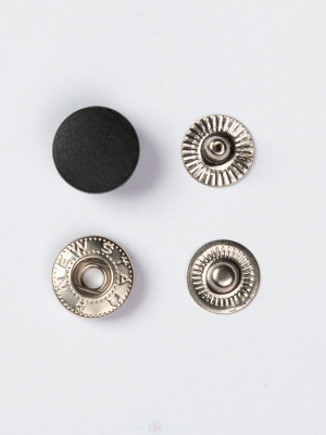  Пластиковая крышка (1 часть кнопки) 12,5мм цв. черный (уп 720шт)  ТриКатушки