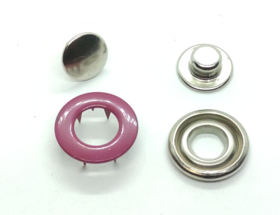  Розн.уп.Кнопка K-901 нержавеющая, D=17 мм, цв.Темно-Малиновый (уп.10 шт) Proknopka  ТриКатушки