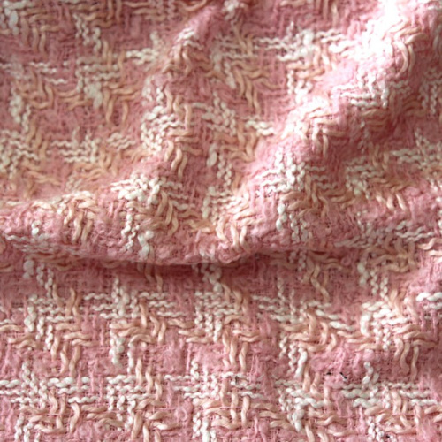  Ткань Костюмная 1105 под CHANEL зигзаг клетка (шерсть) цв. 201  ТриКатушки