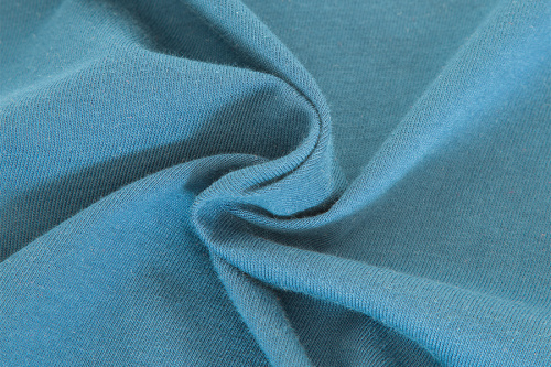  Ткань Кулирная гладь г/к с/л "акция", 175гр.кв.м, 92% Хб + 8% лайкра, пенье, цв. Деним  ТриКатушки