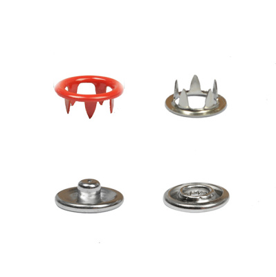  Кнопка рубашечная (кольцо) 9,5 мм - эмаль 162/1440 шт., цв. Красный  NS  ТриКатушки