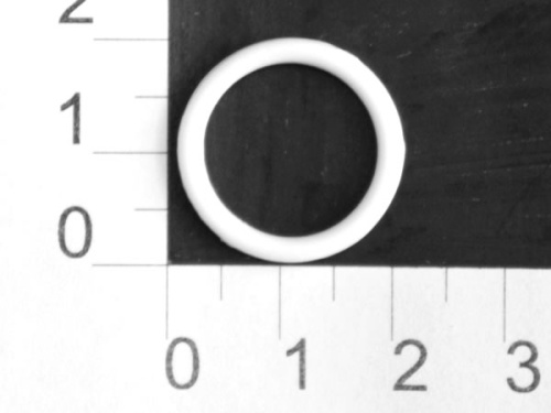  1500S белый Кольцо пластик d=15мм (упаковка 1000 штук)  ТриКатушки