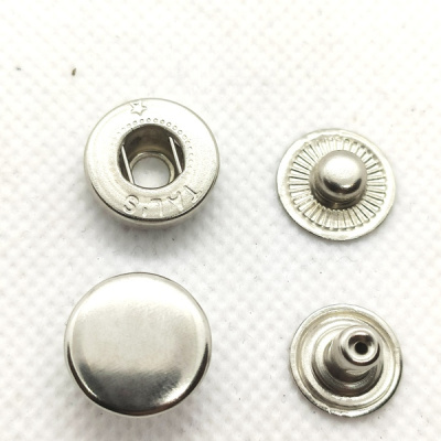  Кнопка 15мм Альфа сталь цв.Никель (уп 720шт) Tals(Турция)  ТриКатушки