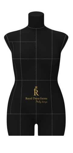  Портновский манекен Monica, Женский, р.50, цв. Черный, на подставке "Милан"  ТриКатушки